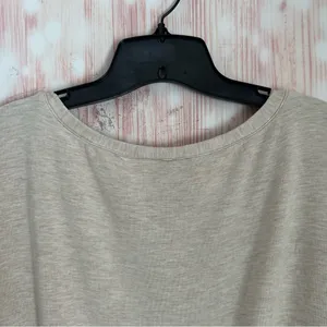 Eberjey Softest Sweats The Short Sleeve Sweatshirt Oatmeal Heather Size M thumbnail 10