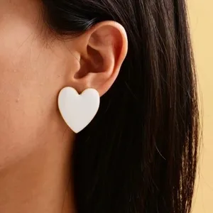 3/$30 💛 Heart Stud Earrings Gold thumbnail 2