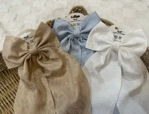 3 Long Hair Bows Multiple thumbnail 1