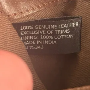 Solid Brown Genuine Leather Wallet Wristlet Classic Neutral EUC thumbnail 5