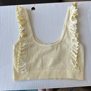 ZARA Seamless Ruffle Crop Top thumbnail 1