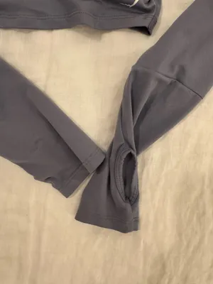 Gymshark steel blue wrap top thumbnail 4