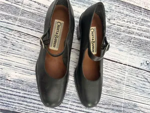 Vintage 90’s Croft & Barrow Classic Leather Black Mary Jane Heel Pumps thumbnail 3