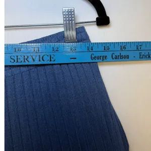 State of Day Intimates Blue Ribbed Henley Pajama Set Long Sleeve Wide Leg Small thumbnail 13