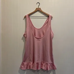 FP Movement by Free People Twirl Tunic Tank Ruffle in Antique Blush Size M NWT thumbnail 8