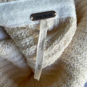 Free People Cream Eleven Ribbed Knit Turtleneck Sweater thumbnail 6