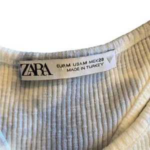 Zara asymmetrical ribbed baby blue and white tie dye tank dress beach vacation thumbnail 9