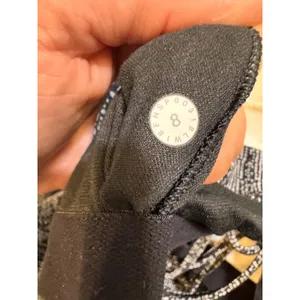 Lululemon Free To Be Serene Tank Top Black Ice Gray Strappy Back Size 8 thumbnail 5