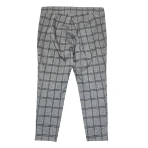 LOFT Gray Plaid Pull On Pants XL Stretch Slim Skinny Office‎ Workwear Y2K thumbnail 3