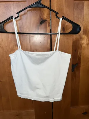 H&M white cami tank top thumbnail 1
