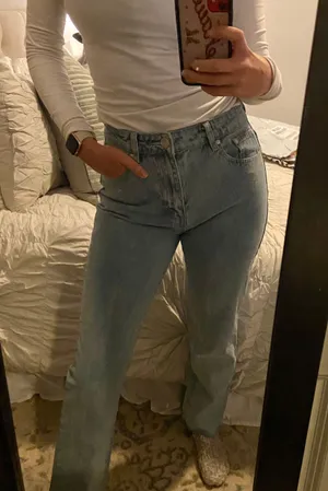 Revolve Straight Denim Jean thumbnail 6