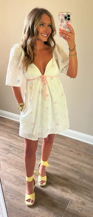 Floral Mini Dress Size L thumbnail 1