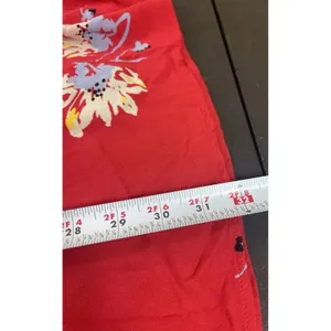 Free People Red Floral Wrap Dress Women’s S Bell Sleeve Boho Mini Dress thumbnail 10