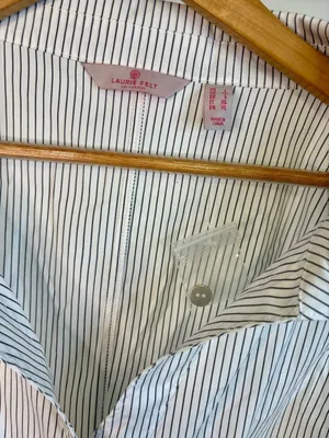 Laurie Felt White Shirt with Thin Stripes thumbnail 3