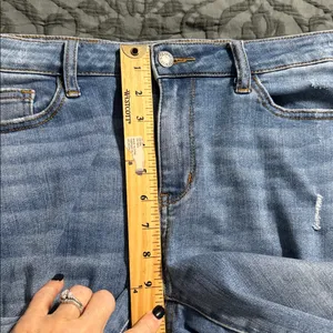 Judy Blue women’s size 31 distressed skinny fit blue jeans stretch thumbnail 5