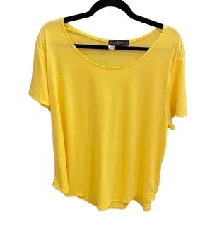 Knapp Yellow Scoop Neck Short Sleeve Tee thumbnail 1