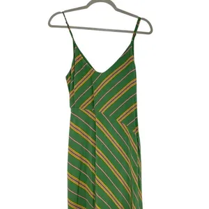 ASTR the Label Size Small Maxi Dress Olive Green Stripe V Neck Flowy Vacation thumbnail 3