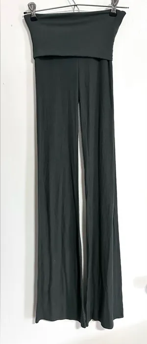 Skims Fold Over Ribbed Flare Lounge Pant XXS thumbnail 1