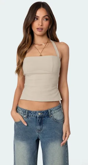 Edikted Halter Top Crop thumbnail 1