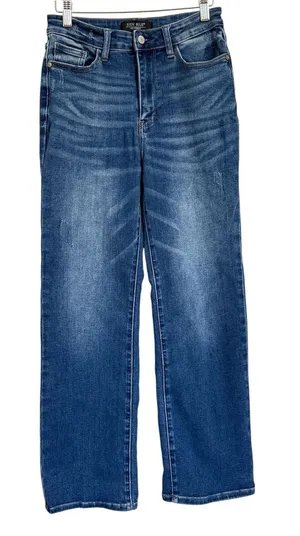 Judy Blue JB88531 Wide Leg Jeans Women’s 3/26 High Rise Medium Wash Stretch thumbnail 1