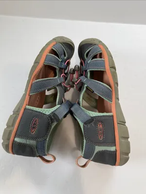 Keen Women’s Closed-Toe Sandals in Green, Coral and Gray thumbnail 8