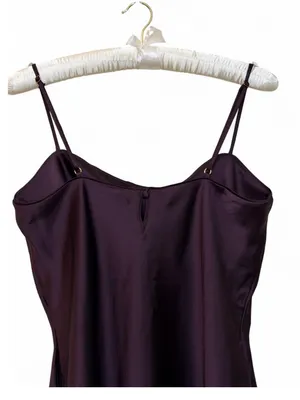 Victoria Secret Women’s Luxe Satin Tunic Cami Slip Sleepwear Top Size Large thumbnail 11