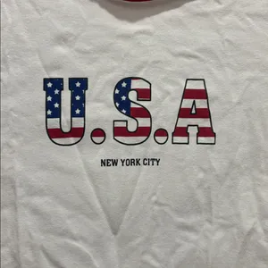 H&M Divided Size Medium White USA Baby T-Shirt thumbnail 4