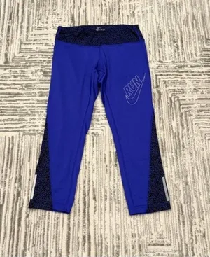 Nike women's small purple/black Dri-Fit capri leggings thumbnail 1