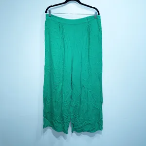 Flounce London ASOS Bright Green High Waisted Wide Leg Trousers Size 14 thumbnail 2