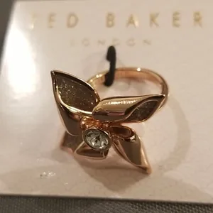 💕TED BAKER💕 Rose Gold Glitter Enamel Breeze Ring thumbnail 8