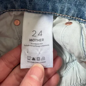 Mother The Ditcher Crop Jeans Boogie Down Blue Size 24 thumbnail 7