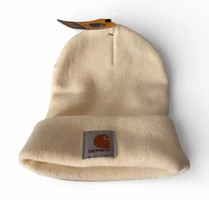 Carhartt Beige Acrylic Beanie Unisex thumbnail 1
