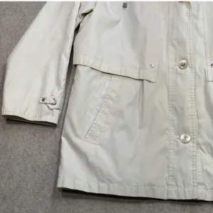 Vintage Current Seen CS Signature Hooded Anorak Jacket Womens M Cream Coastal thumbnail 11