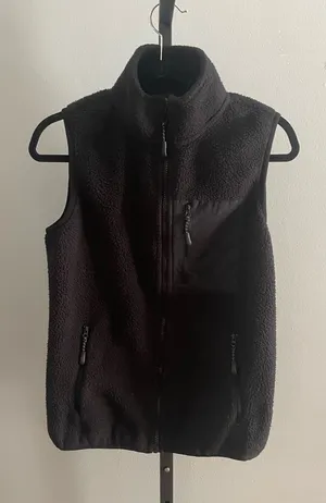 Dakini Black Fleece Vest Size Small thumbnail 1