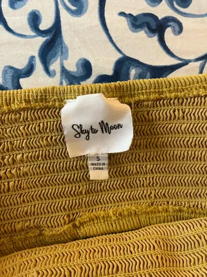 Yellow sky to moon mini dress thumbnail 4