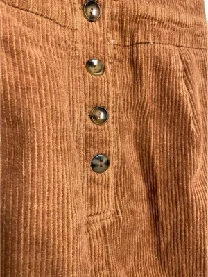 Lulus Adorable Autumn Corduroy Romper Rust Orange 70 Retro M thumbnail 6