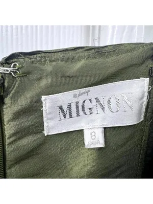 Mignonne Gavigan MIGNON Women's Mini Strapless Green Taffeta Fairy Formal Party Dress Size 8 thumbnail 7