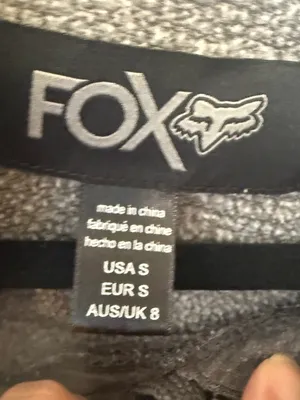 Fox Gray Hoodie with Pink & Black Graphic Womens Small Vintage Dirtbike Riding thumbnail 4