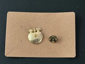 Beautiful Apple / Peach Enamel Lapel TAC Pin Brooch Cute! thumbnail 6