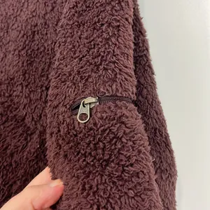 Columbia Large Brown Teddy Fleece Long Sleeve Full Zip Jacket thumbnail 3