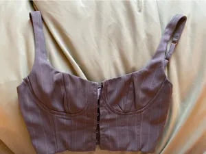 Princess Polly Corset Top blue  thumbnail 1