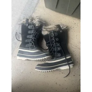 SOREL Joan of Arctic II BLACK SUEDE Faux Fur WATERPROOF BOOTS Womens 5 thumbnail 6