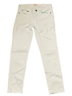 J. Crew‎ Womens Jeans Size 26 Mint Green Stretch Cotton Blend 28X27 thumbnail 1