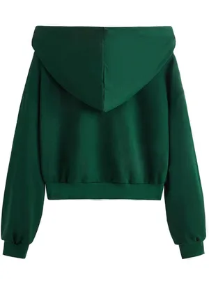 Amazon Green Cropped Hoodie thumbnail 2