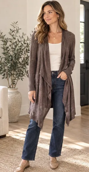 Moth by Anthropologie Wool and Cashmere Blend Plum Purple Cardigan Size M thumbnail 1