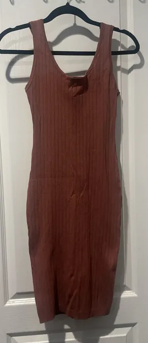 Bodycon Dress Brown Size L thumbnail 1
