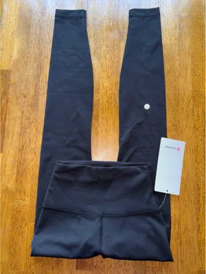 Lululemon Wunder Train High Rise 28” Black Size 2 NWT thumbnail 1