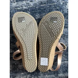 Skechers Cali Luxe Foam Sandals Women’s Size 9 Wedge Rose Gold Resort Pool NEW thumbnail 6
