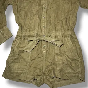 Joie‎ Bosworth Linen Romper Jumpsuit XS thumbnail 5