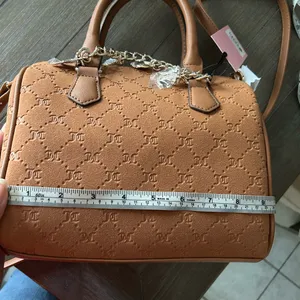 NWT Juicy Couture Suede Satchel with Charm Chain thumbnail 7